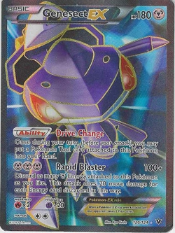 Pokemon Genesect EX 120/124 Fates Collide Ultra Rare Full Art Holo Card TCG - Image 1