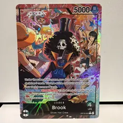 One Piece Brook OP15-022 Leader Card Straw Hat Crew 5000 Power - Image 1