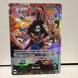 One Piece Brook OP15-022 Leader Card Straw Hat Crew 5000 Power - Image 2