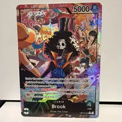 One Piece Brook OP15-022 Leader Card Straw Hat Crew 5000 Power - Image 3