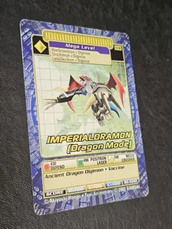 Imperialdramon Dragon Mode St-140 Digimon Card 2002 Bandai Digi Battle CCG - Image 2