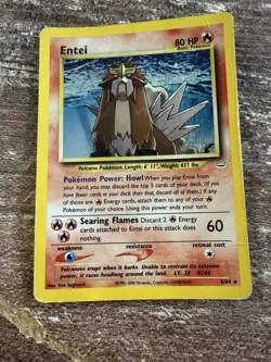 Pokemon Entei Neo Revelation TCG Holo Unlimited Rare Card 6/64 - Image 1