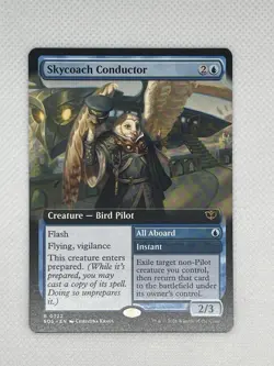 MTG Secrets of Strixhaven-Skycoach Conductor Extended Art Foil R0322 - Image 1