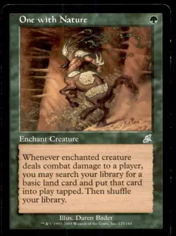 MTG One with Nature LP Light Play Scourge [1523] - Image 1