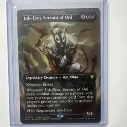 Ink-Eyes, Servant Of Oni Borderless Commander Bloomburrow MTG NM🔥🔥 - Image 1