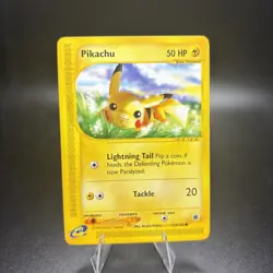 Pikachu 124/165 Pokemon 2002 Expedition e-Card Series Near Mint NM -j - Image 1