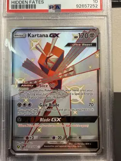 Pokemon Kartana SV73/SV94 GX Full Art Hidden Fates Ultra Rare PSA 10 - Image 3