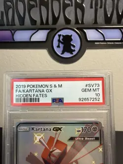Pokemon Kartana SV73/SV94 GX Full Art Hidden Fates Ultra Rare PSA 10 - Image 4
