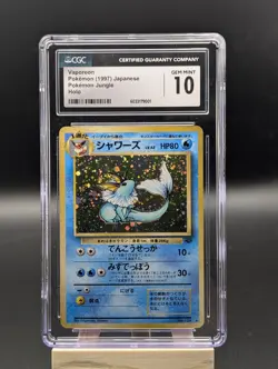 Pokemon Vaporeon Jungle Japanese Holo Rare #134 CGC 10 Gem Mint - Image 1
