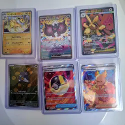 Pokemon TCG 6-Card Lot Jolteon Crobat Mega Lopunny EX Ultra Ball JP Foil - Image 1
