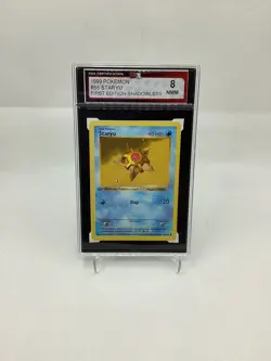 1999 Pokemon Base Set 65/102 Staryu Common Shadowless First Edition KSA 8 - Image 1