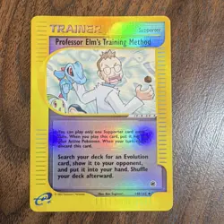 Pokemon Professor Elm's Training Method 148/165 Expedition Reverse Holo Uncommon - Image 1