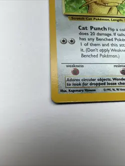 Meowth 10/53 Black WOTC Star Promo Holo Gameboy Exclusive Pokemon TCG - Image 5