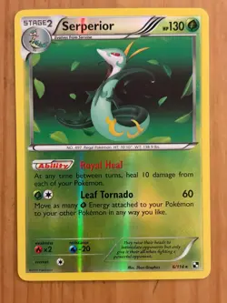 Serperior 6/114 Reverse Holo LP - Black and White 2011 - Pokemon TCG - Image 1