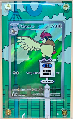 Pokemon Pidgey Set Of 3 – Custom Magnetic Extended Art Slabs - Obsidian Flames - Image 4