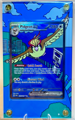 Pokemon Pidgey Set Of 3 – Custom Magnetic Extended Art Slabs - Obsidian Flames - Image 5