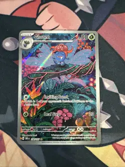 Pokemon Gloom SV03 Obsidian Flames Illustration Rare Full Art Holo 198/197 NM- - Image 1