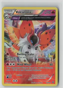Volcarona 18/98 Rare Ancient Origins Pokemon Reverse Holo HP - Image 1