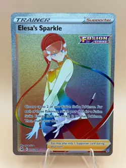 Elesa's Sparkle 275/264 Rainbow Rare Fusion Strike Pokemon Near Mint - Image 1