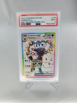 PSA 9 Umbreon ex SVP 176 Pokemon Promo Premium Figure Collection 2025 MINT - Image 4