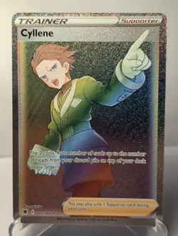 Pokemon TCG Cyllene Sword & Shield Mfg-Astral Radiance 201/189 Holo Secret Rare - Image 1