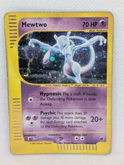 Mewtwo 020/165 Expedition Base Set Holo Rare Pokemon TCG Nintendo e-reader - Image 1
