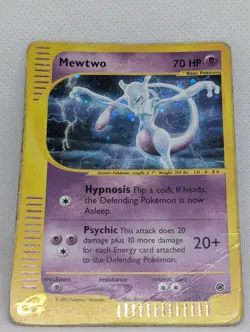 Mewtwo 020/165 Expedition Base Set Holo Rare Pokemon TCG Nintendo e-reader - Image 3