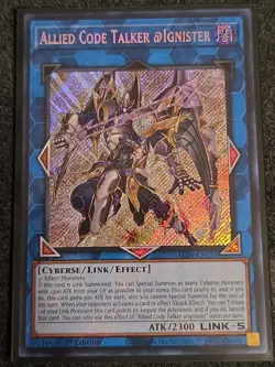 Yugioh 1x Allied Code Talker @Ignister ALIN-EN051 Alliance Insight 1st Ed NM-M - Image 1