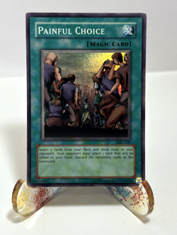 YuGiOh! Painful Choice MRL-049 Unlimited Super Rare LP - Image 1