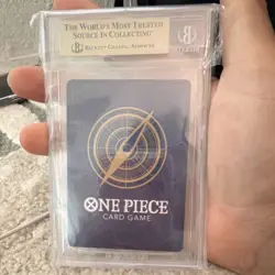 Bandai One Piece CCG Roronoa Zoro OP06-118 Wings of the Captain Foil BGS 9.5 - Image 2