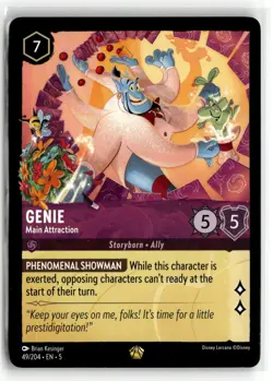 Disney Lorcana: Shimmering Skies #49/204 Genie- Legendary,Reg.D2N - Image 1