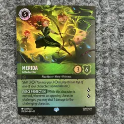 Disney Lorcana Wilds Unknown Merida Gifted Archer 213/204 Epic NM - Image 1