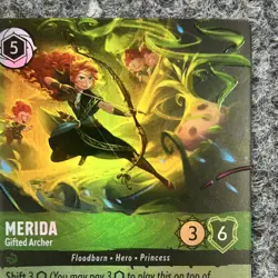 Disney Lorcana Wilds Unknown Merida Gifted Archer 213/204 Epic NM - Image 5