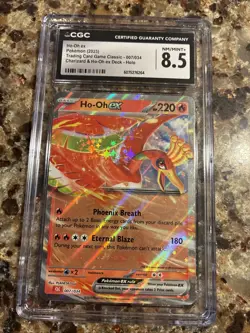 CGC 8.5 Ho-Oh EX 007/034 Charizard & Ho-Oh EX Deck Full Art Pokemon Card - #ML1 - Image 1
