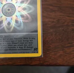 Rainbow Energy HOLO Rare Team Rocket 17/82 Pokemon Card - LP - Image 5
