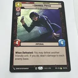 Arihnda Pryce 136/264 Rare Secrets of Power Star Wars Unlimited Card - Image 1