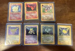 pokemon vintage holo rare card lot ; Base Set HOLOGRAPHIC - Image 1