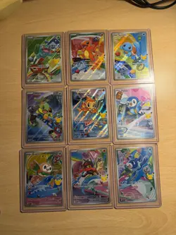 Pokemon TCG First Partner Illustration Collection 2026 Promos Full Set 9 Cards! - Image 1