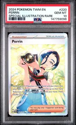 PSA 10 Perrin 220/167 Pokemon Twilight Masquerade Special Illustration Rare Card - Image 1