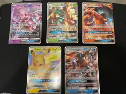 Lot of 5 Jumbo Pokemon Cards Mixed Mewtwo,Charizard, Pikachu, ++ LARGE CARDS - Image 1