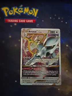 Pokemon Card Arceus Vstar 123/172 Brilliant Stars Standard Size METAL CARD NM - Image 1