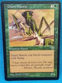 Magic the Gathering Cards - Giant Mantis - Mirage **Near Mint** - Image 1