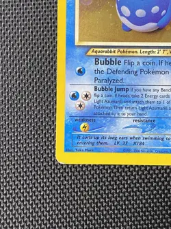 Pokemon TCG Light Azumarill Holo Rare Unlimited Card 13/105 Neo Destiny MP - Image 5