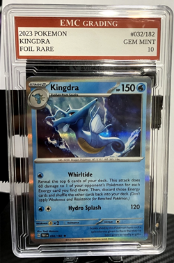 KINGDRA HOLO FOIL 2023 Pokemon RARE #032/182 Card GRADED 10 MINT - Image 1