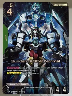 Gundam Age-2 Normal | GD03-019 | LR+ | Steel Requiem | Gundam Card Game - Image 3
