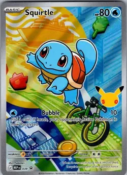 Squirtle MEP 039 First Partner's Promo Mint Pokemon Card Illustration Rare - Image 1
