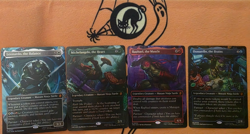 Leonardo Michelangelo Raphael & Donatello Borderless FOIL NM Mythic TMNT MTG - Image 1