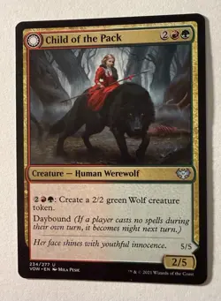1x Child of the Pack Crimson Vow Magic the Gathering MTG NM - Image 1