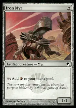 Iron Myr Scars of Mirrodin MTG Magic the Gathering card - Image 1