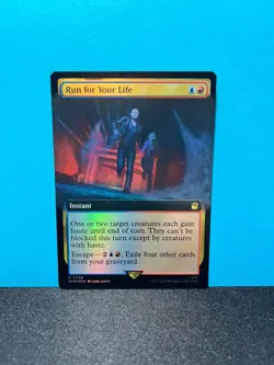 FOIL FULLART Run for Your Life / Rette sich, wer kann - MTG Magic - Image 1